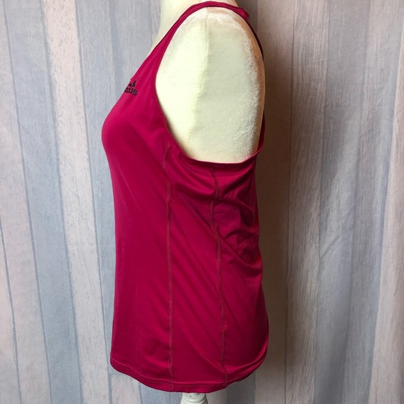 ADIDAS Athletic CLIMALITE Running Pink Racerback - Picture 2 of 5